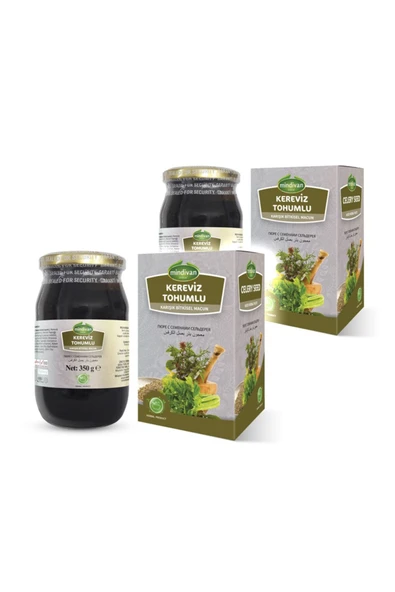 Mindivan Kereviz Tohumlu Bitkisel Bal Karışımı 350 g x 2 Adet ürün görseli