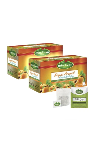 Mindivan Kayısılı Form Çayı 20'li  2 Adet ürün görseli
