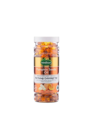 Mindivan Bal Kabağı Çekirdeği Yağı Soft Jel Kapsül 1000 Mg 100'lü - 3