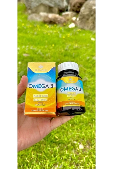 ALFTAMİN Omega 3 Premium Kalite Balık Yağı 30 Günlük Fish Oil Epa Dha 1300mg 60 Kapsül - 5
