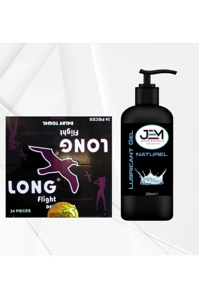Jem Kozmetik Bitkisel Long Islak Mendil & Lubricant Jel Sade Ikili Set - 1