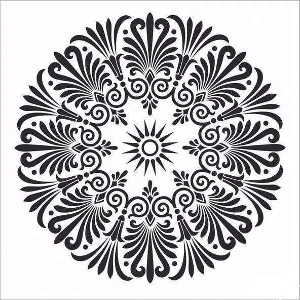 HOME DECOR MİNİ STENCIL HDM-114 25X25