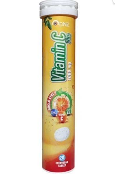 DenizPharma Vitamin C Plus 1000 Mg 20 Efervesan Tablet 8699956001104