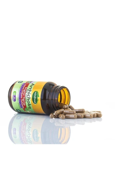 Mindivan Artichoke Leaf Milk Thistle Extract Healthy Liver 500 mg 60 Capsules x3 Piece - 3