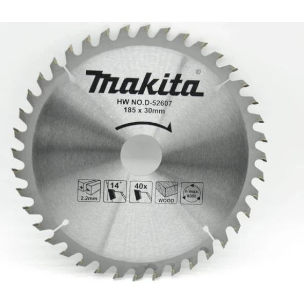 Makita D-52607 Daire Testere Sunta Kesme 185x30x40