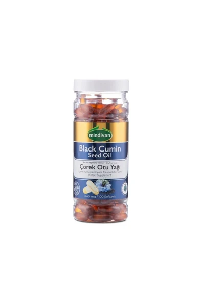 Mindivan Çörek Otu Yağı Soft Jel 100 Kapsül 1440 Mg - 3