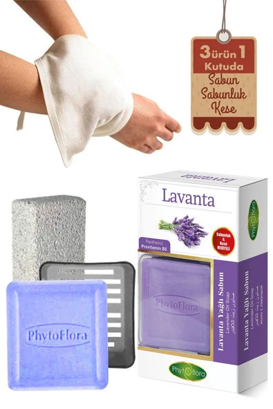 Phytoflora Lavanta Sabunu Ve Banyo Kesesi, Katı Sabunluk - 2