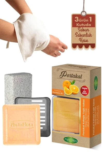 Phytoflora Portakal Sabunu Ve Banyo Kesesi, Katı Sabunluk