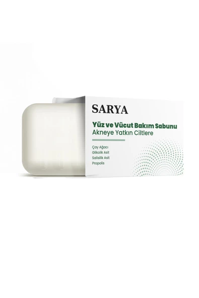 SARYA Sivilce ve akne sabunu Çay ağacı Glikolik asit Salisilik asit Propolis (3'Lü Paket) - 2