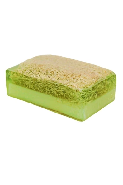 Doğal El Yapımı Kabak Lifli Aloe Vera Sabunu 140 gr - Resim 3