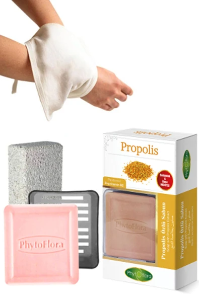 Phytoflora Propolis Sabunu Ve Banyo Kesesi, Katı Sabunluk - 1