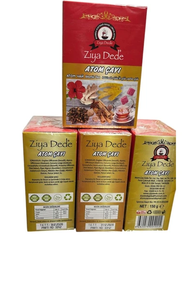 Ziyadede 3 Paket Atom Çayı Ziya Dede Küp Atom Çay Kış Çayı - Resim 2