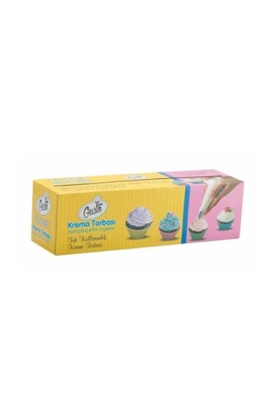 Dr. Gusto Tek Kullanımlık Krema Sıkma Torbası 72'li 50 x 26 cm - 1