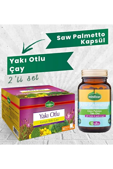 Mindivan Saw Palmetto Kapsül + Yakı Otlu Çay ürün görseli
