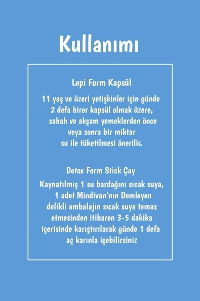 Mindivan 2'li Bitki Çayı Paketi Lepi Form Ve Stick Çay - 3