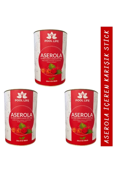 Kozmik Bitkisel Aserola Tozu Aserola Ekstresi Içeren Karışık Bitki Çayı 20li Stick 3 Kutu ürün görseli 1