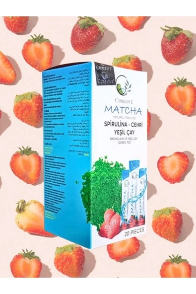 CURELIVE Matcha Detox Çilek Aromalı Detox Burner Form 20li stick - 2