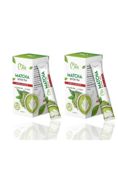 Mia For Life Matcha Detox Tea Collagen 20 Pieces 2 KUTU - 1