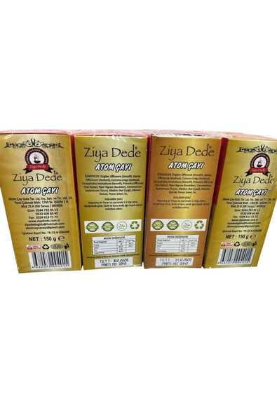 Ziyadede 3 Paket Atom Çayı Ziya Dede Küp Atom Çay Kış Çayı - Resim 3