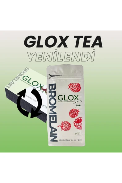 Glox Tea Bromelain Ve Collagen Içeren Karışık Bitki Çayı - (60 GÜNLÜK KULLANIM) 480g - Resim 2