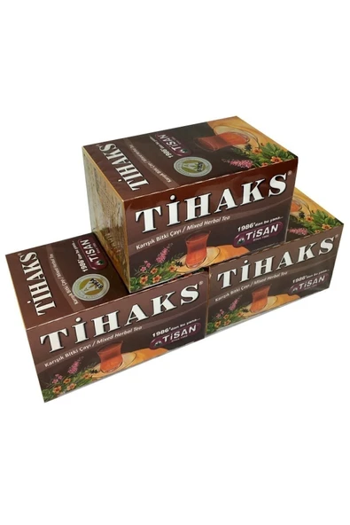 Tisan Tihaks Karışık Bitki Çayı 20 Süzen Poşet 3 Adet Tilaks 3 Paket Tilax - 3