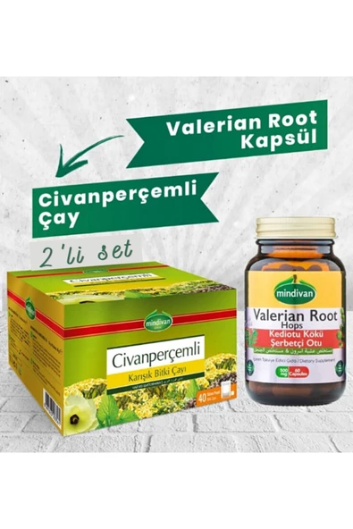 Mindivan Civan Perçemli Çay Ve Valerian Root Kapsül ürün görseli 1