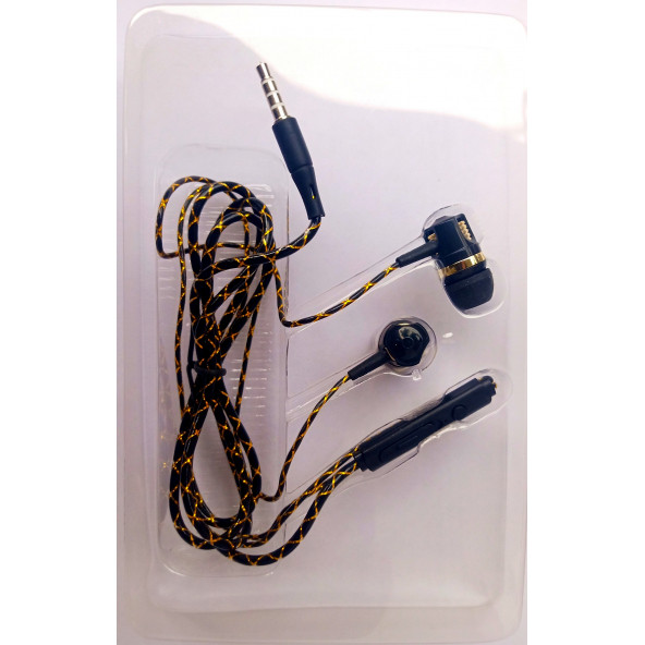 Platoon Pl-2180 3.5 mm Yaldızlı Kablolu Mikrofonlu Telefon Kulaklığı - 2