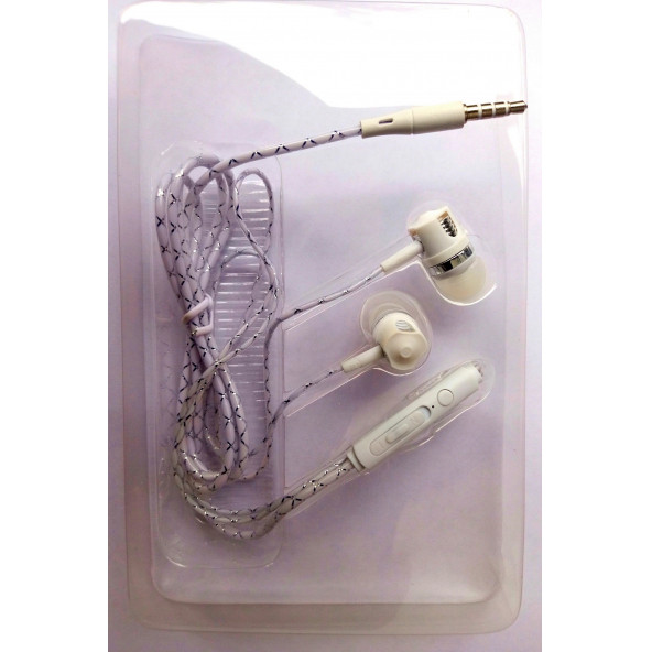 Platoon Pl-2180 3.5 mm Yaldızlı Kablolu Mikrofonlu Telefon Kulaklığı - 4