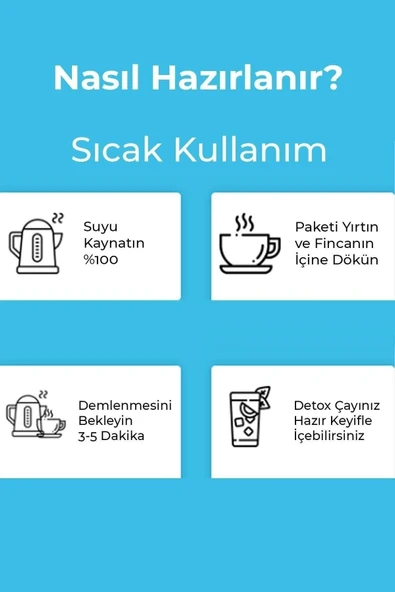 Mindivan 2 Adet Detoks Çayı Soğuk Ve Sıcak Içim Keyfi Detox 15 Gün 2 - 6
