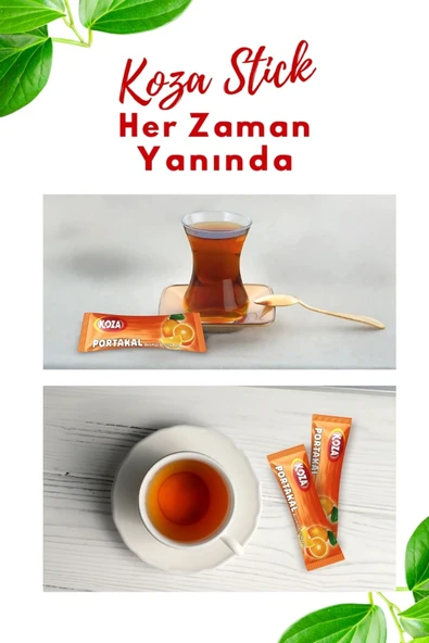Koza Tek Içimlik Portakal Aro. Içecek Tozu (50 STİCK) - 5