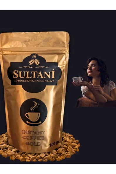 Sultani Instant Coffee Gold Nescafe Granül Kahve Yumuşak İçim Yoğun Tat Eşsiz Lezzetiyle - 1