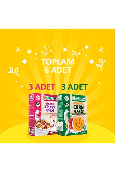 Dr.Gluten 3'lü Gevrekler Serisi (mısır,halka) - 1