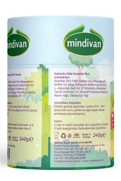 Mindivan Kids Çocuklar Için Kozalak Macunu 240 G + Büyükler Için Zencefilli Macun 420 G - 3