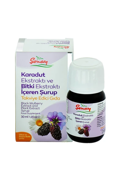 Şenay Karadut Ekstraktı ve Bitki Ekstraktı Şurup 30 Ml ürün görseli 1