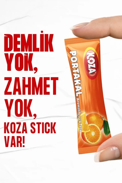 Koza Tek Içimlik Portakal Aro. Içecek Tozu (50 STİCK) - 6