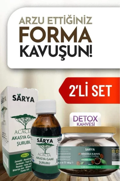 SARYA Akasya Gamı Şurubu ve Hindiba Kahvesi Form Seti - 1