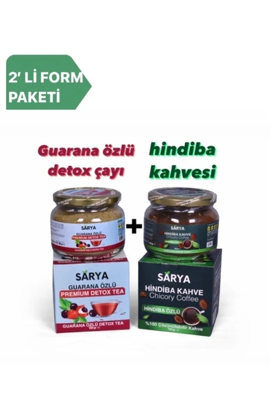 SARYA HİNDİBA KAHVESİ & GUARANA ÖZLÜ DETOX ÇAYI FORM SETİ - 1