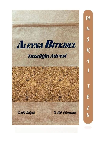 Aleyna Bitkisel Toz Muskat 300 G- Hint Cevizi - Taze Öğütülmüş