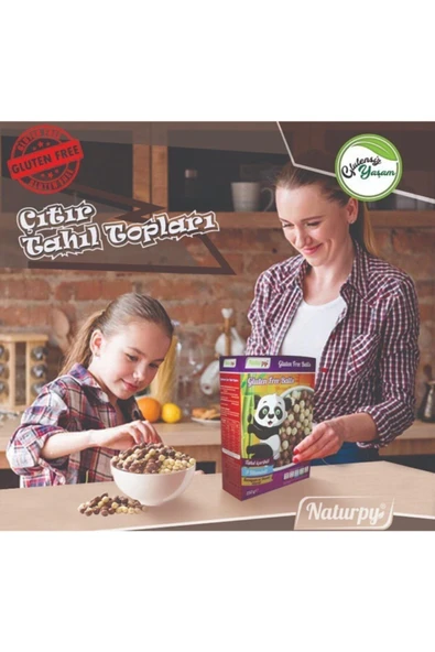 Naturpy Glutensiz Çıtır Tahıl Topları 250 g - 2