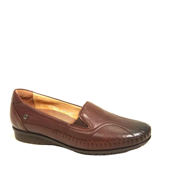 FORELLİ LADY ORTOPEDİK YUMUŞAK DERİ GÜNLÜK KADIN AYAKKABI - Resim 2