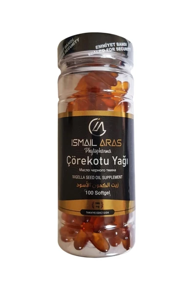İsmail Aras Çörekotu Yağı Softjel 100 Kapsül - Resim 2