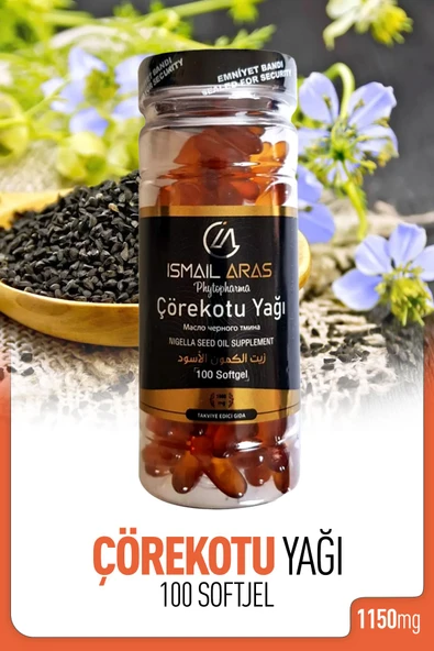 İsmail Aras Çörekotu Yağı Softjel 100 Kapsül ürün görseli