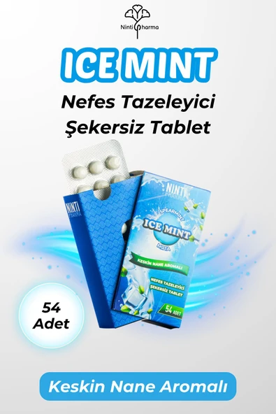 nintipharma Keskin Nane Aromalı Şekersiz Tablet - 2
