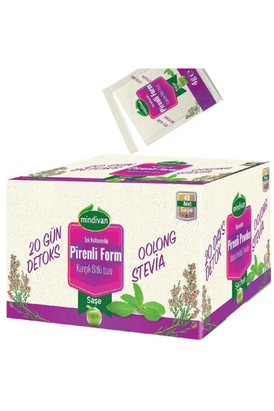 Mindivan Pirenli Form Detox Çayı 40 'lı Süzen Poşet (diet Destek Ürünü) ürün görseli