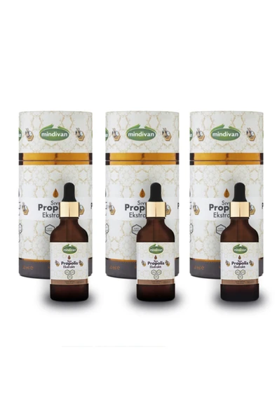 Mindivan Propolis Sıvı Ekstraktı 50ml X 3 Adet- Yeni Ambalajında ürün görseli