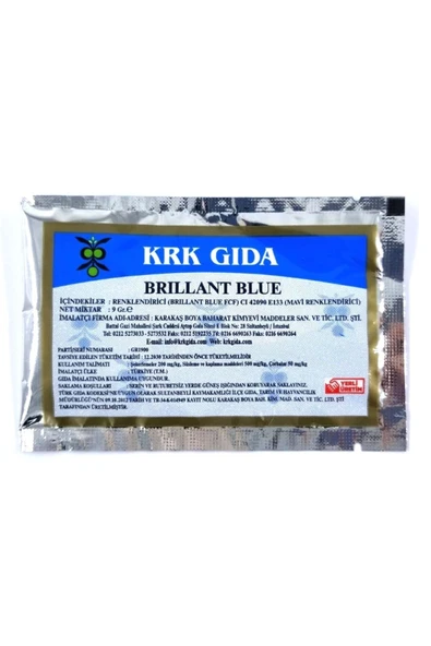 KRK Gıda Boyası Açık Mavi Gıda Boyası 9 Gr. - 1