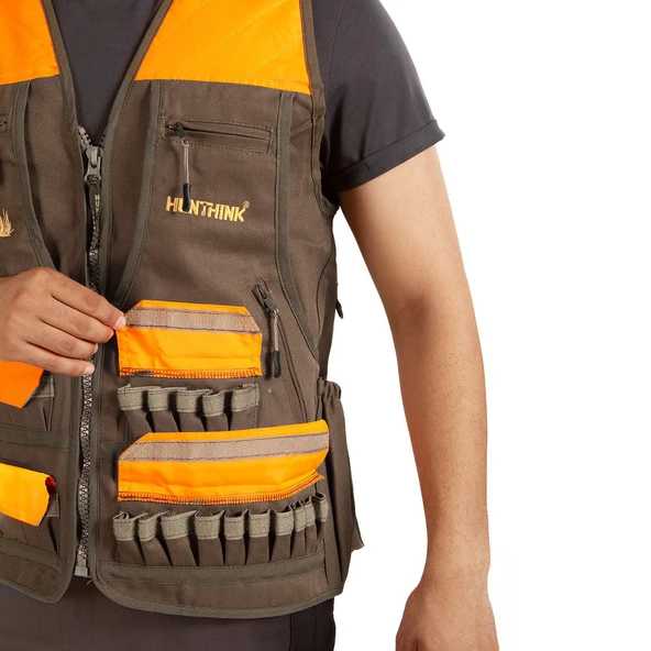 Hunthink Camel Turuncu Avcı Yeleği - 7