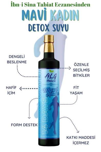 Alg Natural MAVİ KADIN Prebiyotik Detoks Suyu - 3