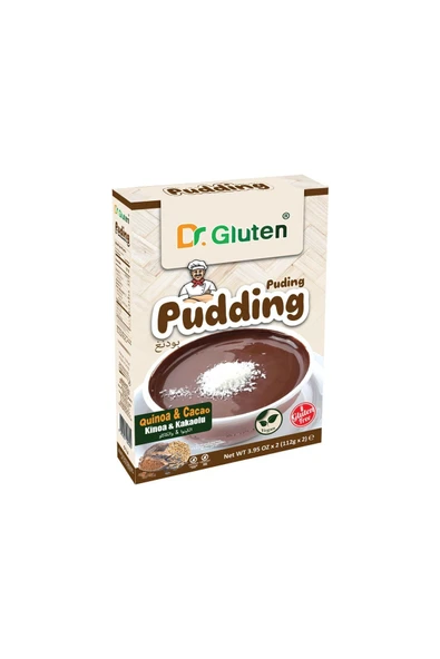 Dr.Gluten Dr. Gluten Glutensiz Kakaolu Kinoalı Puding 112 G X 2 Adet - 1