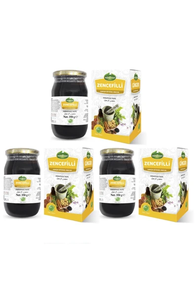 Mindivan Zencefilli Bitkisel Bal Karışımı 350 g x 3 Adet - 1